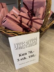 Lykkepakker x 3, 180,-