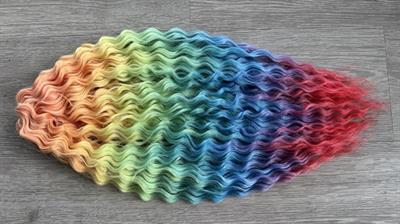 Mermaid Locks, 100g, Farve Real Rainbow