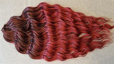 Wavy Locks, 300g, Farve TBRED4, Vinrød Ombre